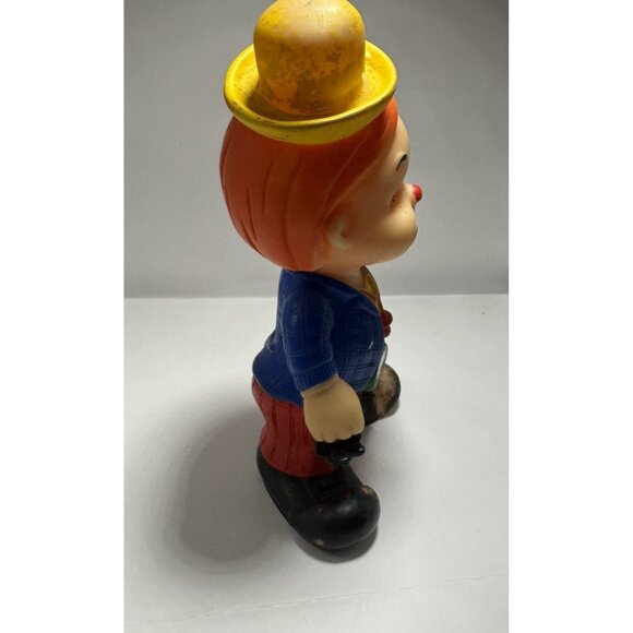 Super Cute Vintage Squeaky Toy Rubber Clown HTF - Collector Repair / *Read - Picture 6 of 8